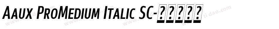 Aaux ProMedium Italic SC字体转换